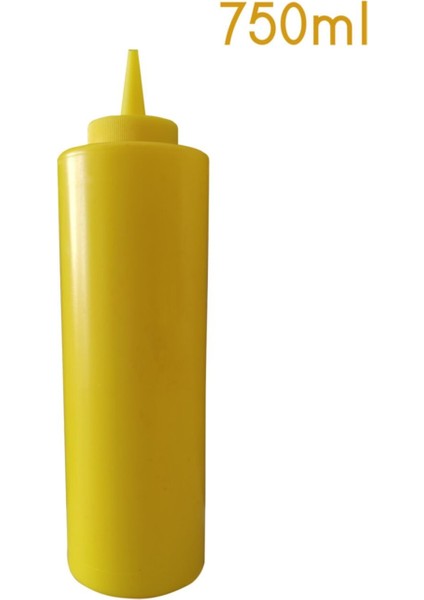 Elite Masterchef Sızdırmaz Kapaklı Plastik Hardal Sos Şişesi 750ML 1 Adet