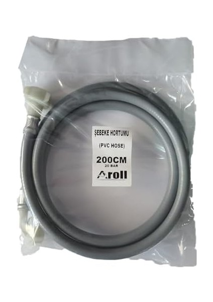 2mt (200CM) Çamaşır Makinesi Hortumu - Bulaşık Makinesi Şebeke Hortumu - Temiz Su Giriş Hortumu- Su Bağlantı Hortumu - Sızdırmaz Yüksek Kaliteli Hortum - (1 Adet) modelleri