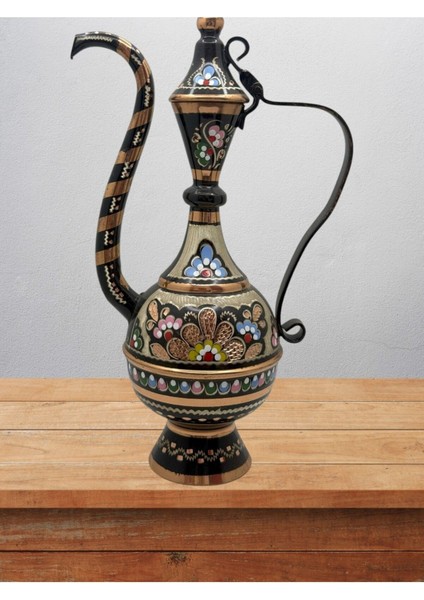 Elite Bakır Ibrik Işlemeli Hediyelik No:2 22 cm 1 Adet