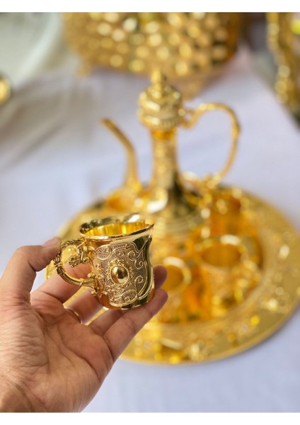 Elite Zemzem Seti Gold Ibrikli 6 Lı Set 1 Adet