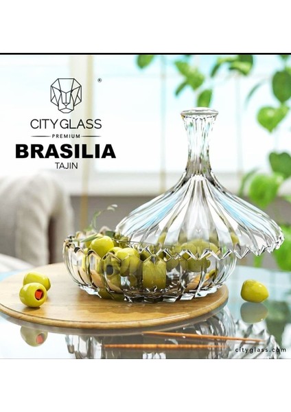 Elite City Glass Kristal Kesme Şık Tasarım Şekerlik Sugar 1 Adet 1 Adet modelleri