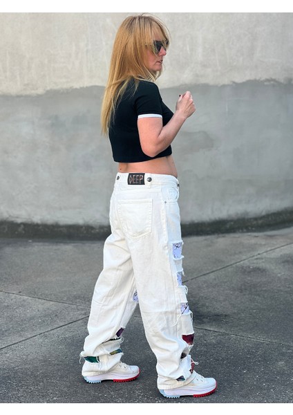 To Do Specıal Desıgn Özel Tasarım Custom Baggy Kadın Jeans Pantolon