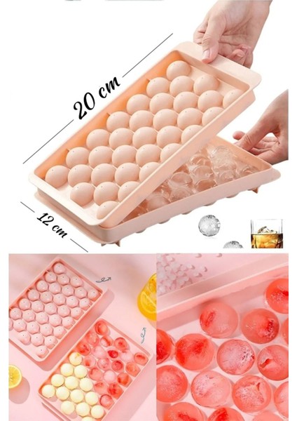 Elite 20X12 cm 33 Hazneli Küre Buz Kalıbı 1 Adet