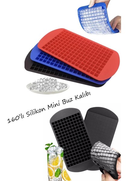 Elite 2'li Set Minik Küp Şekilli Silikon Buz Kalıbı, Trend Sunum Buzluk & 2 Adet Paslanmaz Metal Pipet 1 Adet indirimleri