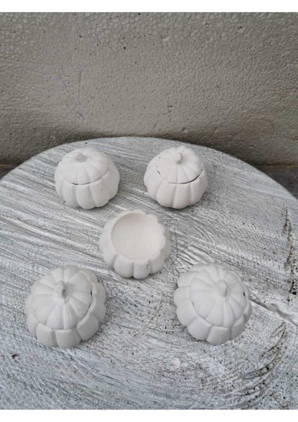 Elite Mini Ham Taş Tozu Boyana Bilir Kabak Lokumluk 4x3 cm 6 Adet 1 Adet