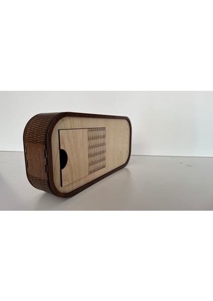 El Yapımı Renkli Ahşap Atatürk Motifli Dekoratif Masa Saati