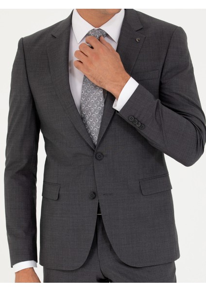 Erkek Füme Slim Fit Ceket 50267713-VR058