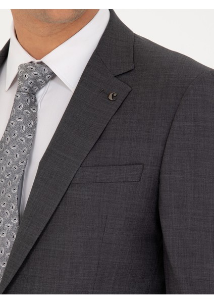 Erkek Füme Slim Fit Ceket 50267713-VR058