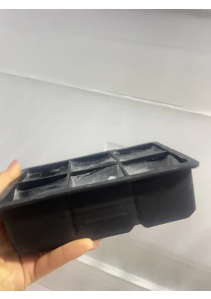 Elite Eiosa Silikon Kapaklı Xl Büyük Boy 6'lı Küp Buz Kalıbı 1 Adet