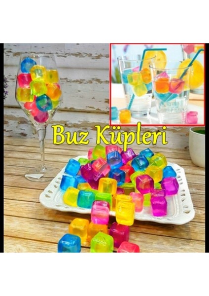 Elite Buz Kalıbı Renkli Buz Küpü 10 Lu 1 Adet modelleri
