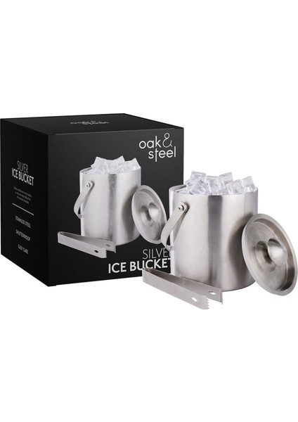 Elite 2 Litre Paslanmaz Çelik Kapaklı Buz Kovası 1 Adet