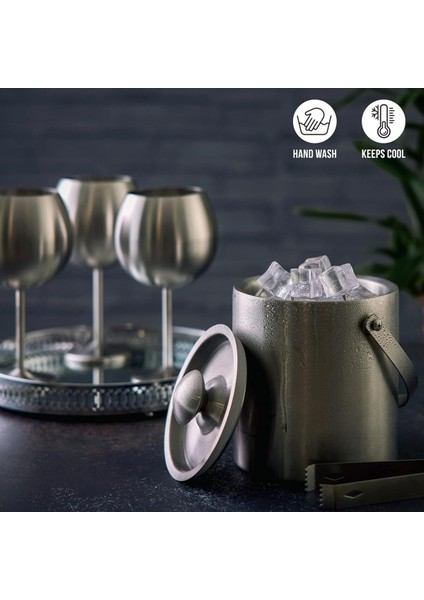 Elite 2 Litre Paslanmaz Çelik Kapaklı Buz Kovası 1 Adet modelleri