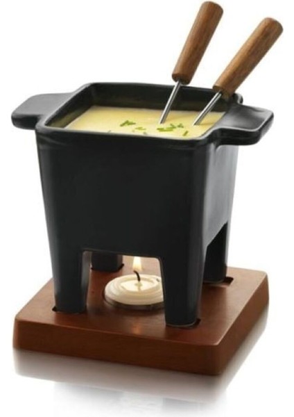Elite Tapas Küçük Fondü Seti, Tapas Fondue, 2 Kişilik Peynir Veya Sos Fondü 1 Adet
