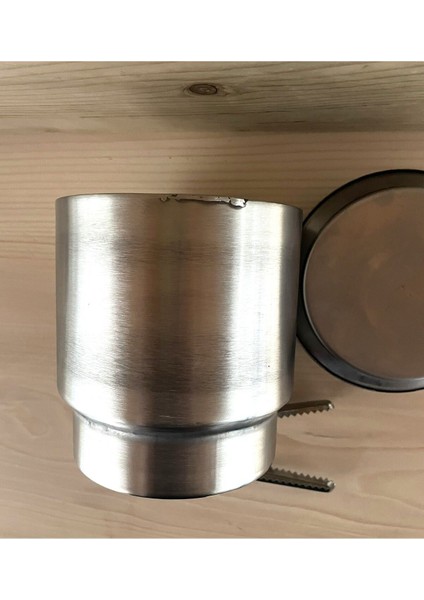 Elite Buz Kovası Metal Buz Kovası Maşa Hediyelı Kapaklı Kova 1 Adet