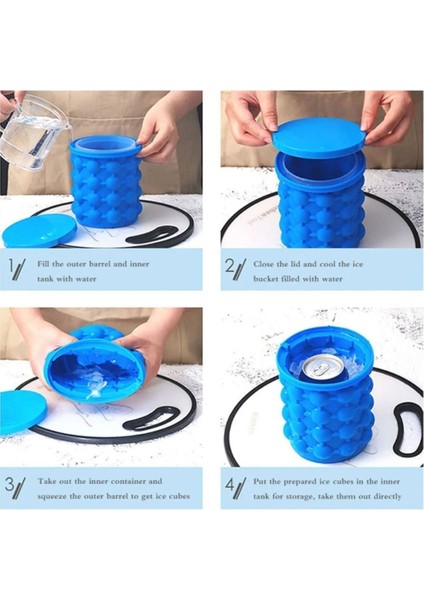Elite Ice Cube Marker Genie Silikon Buz Kovası 1 Adet