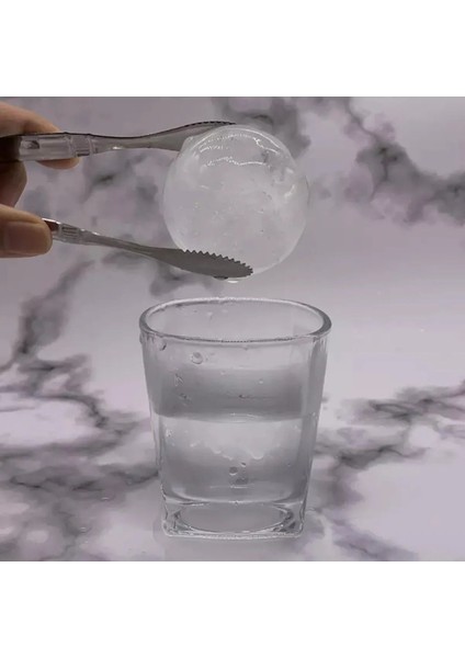 Elite Büyük Silikon Buz Kalıbı, Tekli Top, Siyah Buz Küpü 1 Adet