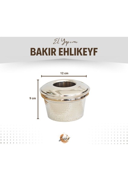Elite Bakır Ehlikeyif Soğutucu Jelli Gümüş Renk 1 Adet