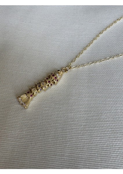 Renkli Taşlı Balık Kolye