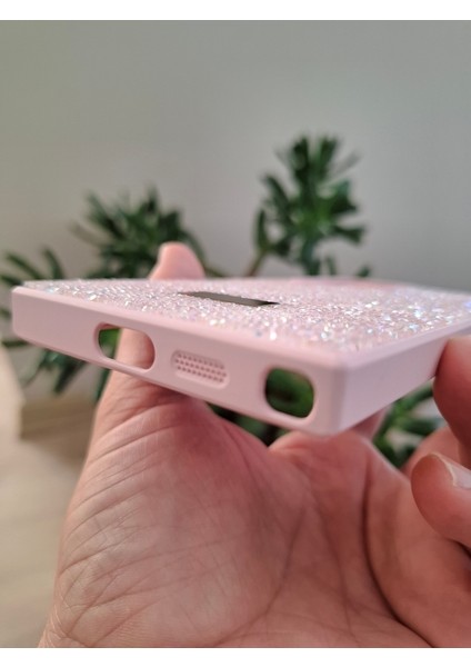 Samsung Galaxy S24 Ultra Uyumlu Işıltılı Taşlı Kamera Çıkıntılı Içi Kadife Kaliteli Lüks Kılıf indirimleri