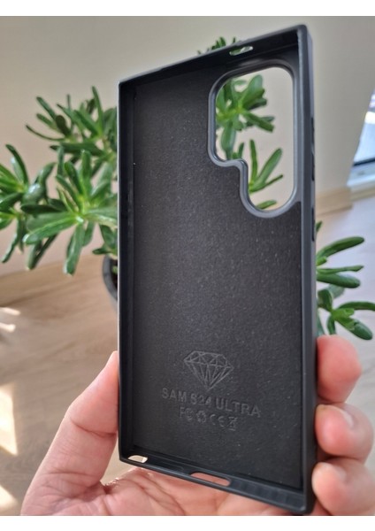 Samsung Galaxy S24 Ultra Uyumlu Işıltılı Taşlı Kamera Çıkıntılı Içi Kadife Kaliteli Lüks Kılıf