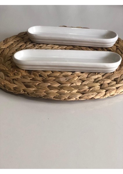 Elite 1 Adet Seramik Zeytinlik/kahvaltılık/meze 20X7CM Tekli 1 Adet