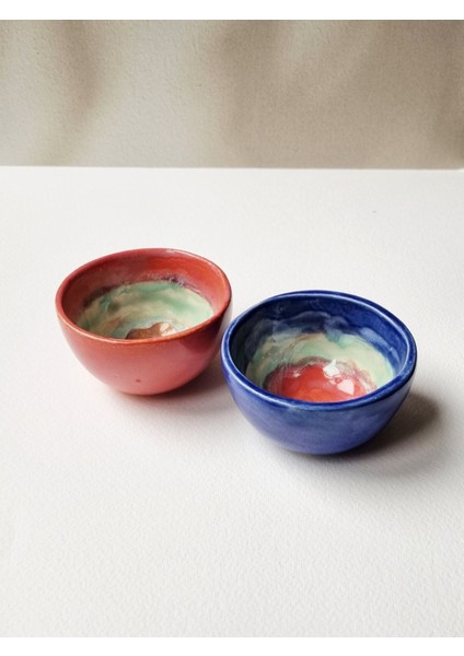 Elite El Yapımı 2li Stoneware Çerezlik - Kahvaltılık Seti 1 Adet