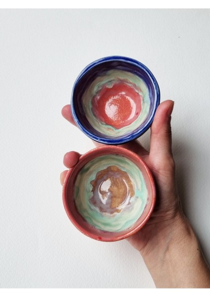 Elite El Yapımı 2li Stoneware Çerezlik - Kahvaltılık Seti 1 Adet