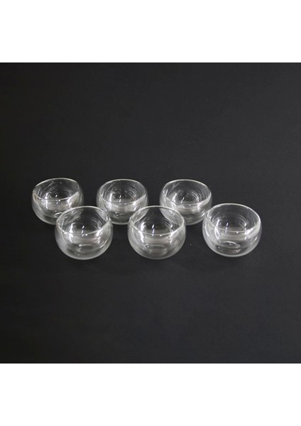 Elite 6 Parça Cam Çift Cidarlı Sosluk 50 ml (4797) 1 Adet