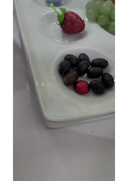 Elite 27X29CM Beyaz Porselen Kahvaltılık Sunumluk Iskele Meze Tabak 1 Adet 1 Adet fiyatları
