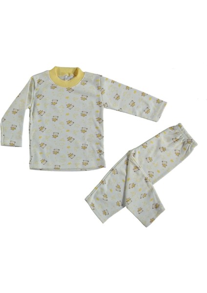 Yıldızlı Ayıcıklı Pijama Takımı 12 Ay,2y,3y Kız/ Erkek