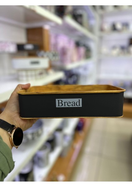 Elite Kare Bread Yazı Temalı Sunum Ekmek Sepeti Desen2 101 1 Adet