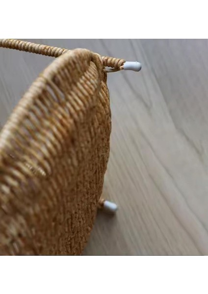 Elite Hasır 2 Katlı Ekmeklik Sofra Sunumluğu Rattan Sunum Sepeti Çok Amaçlı Sepet 1 Adet