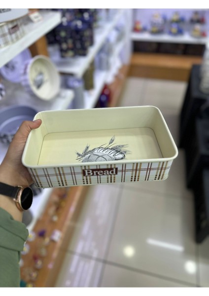 Elite Kare Bread Yazı Temalı Sunum Ekmek Sepeti Desen4 62 1 Adet