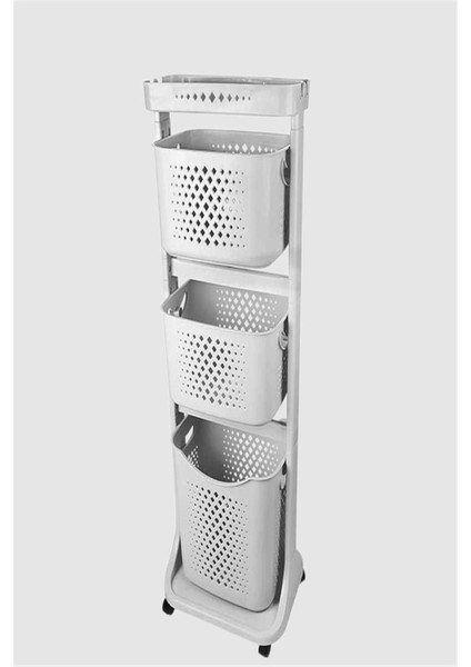 Elite Titiz Kat Kat Sepet Organizeri Softon Gri No:4 TP-750-06 1 Adet