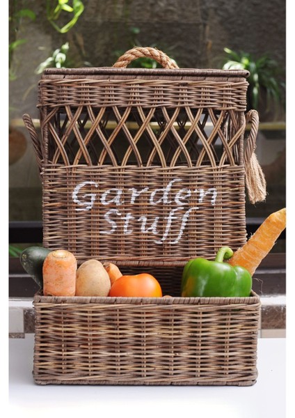 Elite Hasır Patates Soğan Sepeti-Büyük Boy (25X32X35) 1 Adet modelleri
