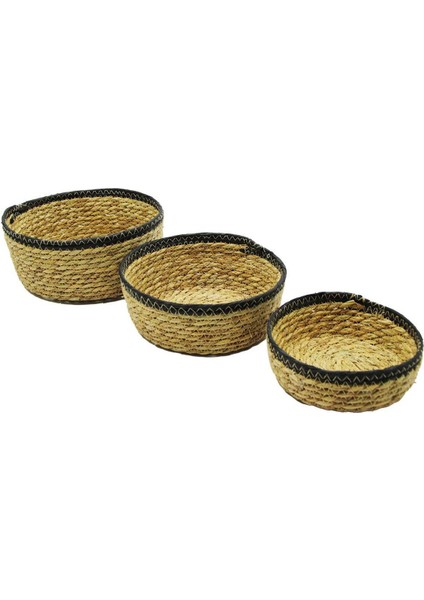 Elite Mrtshop 3 Boy Yuvarlak Çok Amaçlı Ekmek Sepet Newxdesingx 529847 1 Adet