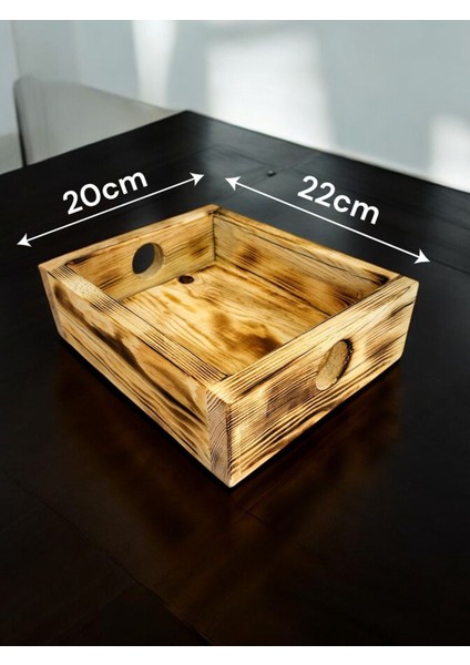 Elite Ahşap Düzenleyici Kutu - 22X20 cm Çok Amaçlı Organizer Kutu 1 Adet fiyatları