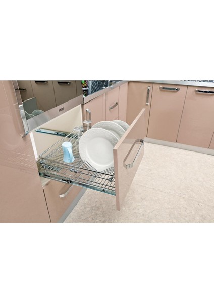 Elite Çağdaş Tabaklık Bardaklık 2 Li Telekopik Frenli 45 x 17 cm 1 Adet