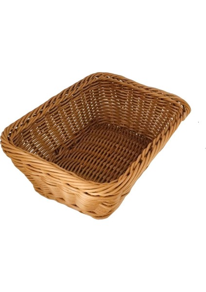 Elite 12 Ad.dikdörtgen Ekmek Sepeti Örgülü Plastik 22X16X9 Cm. 1 Adet
