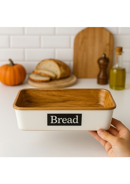 Elite Kare Bread Yazı Temalı Ekmek Sepeti 1 Adet