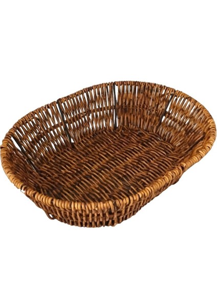 Elite 1 Ad.oval Ekmek Sepeti Örgülü Plastik 27X20X7 Cm. 1 Adet