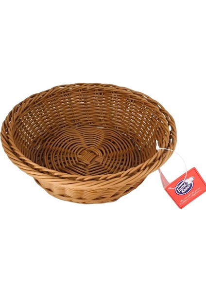 Elite 1 Ad.yuvarlak Ekmek Sepeti Örgülü Plastik 21X7 Cm. 1 Adet