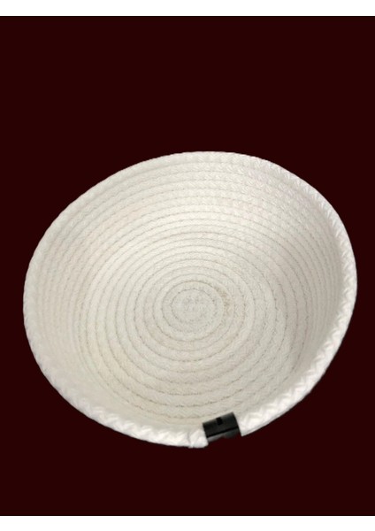Elite Jüt Hasır Sepet ,el Dokuma, Çok Amaçlı Sepet, Banyo ve Mutfak Organizeri 16X8 cm 1 Adet