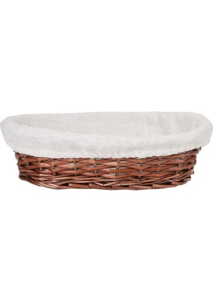 Elite Hasır Bezli Hamur Mayalama Sepeti | Oval Ekmek Sepeti 24 cm (ES-2417R) 1 Adet