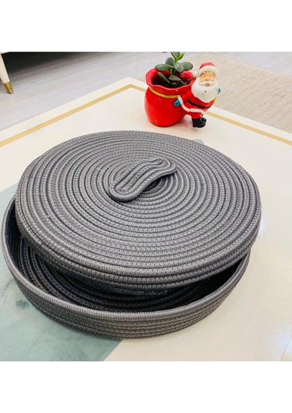 Elite DOĞAL,JÜT,HASIR,35X35 Kapaklı Desenli,sepet,dolap Içi,çocuk Odası,düzenleyici,ekmek Sepeti 1 Adet modelleri