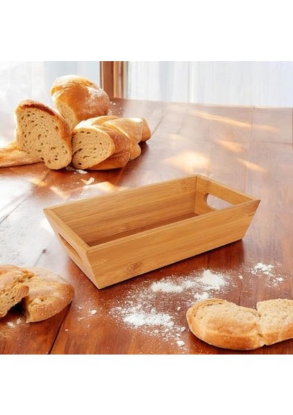 Elite Kadroğlu Deconox Bambu Ekmek Sepeti 33X15X7CM, Bambu Ekmeklik, Bambu Ekmek Sunumluk Yeni 1107872 1 Adet