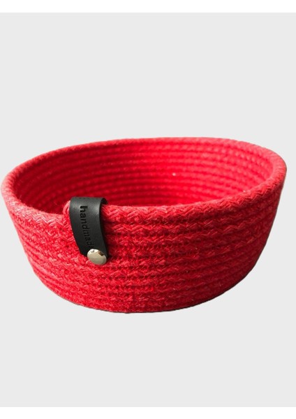 Elite Jüt Hasır Sepet ,el Dokuma, Çok Amaçlı Sepet, Banyo ve Mutfak Organizeri 16X8 cm 1 Adet