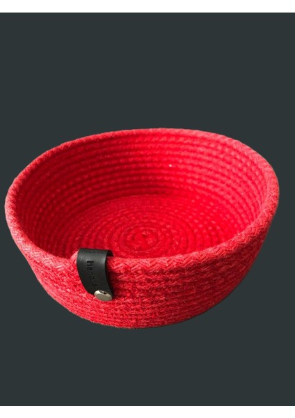 Elite Jüt Hasır Sepet ,el Dokuma, Çok Amaçlı Sepet, Banyo ve Mutfak Organizeri 16X8 cm 1 Adet