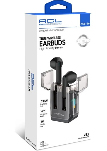 True Wireless Eaebuds Kulak Içi Bluetooth Kulaklık Type-C Şarj Girişli Ios Android Uyumlu