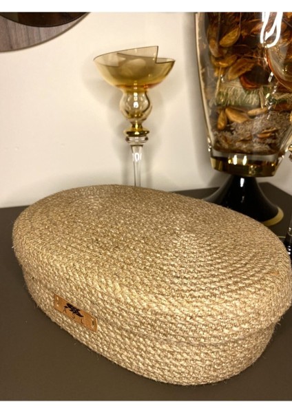Elite Jüt Hasır Oval Ekmek Sepeti 28X20 1 Adet